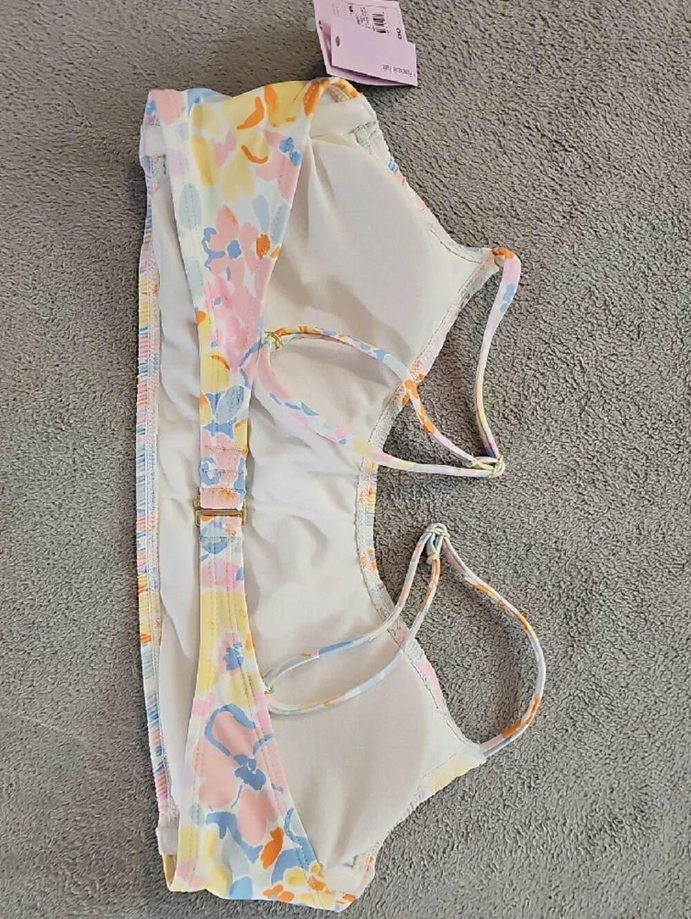 Wild Fable Women's XL Pastel Floral Smocked Bikini Set